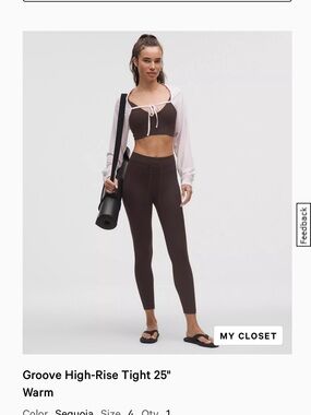 lululemon athletica High-Rise Leggings - Sequoia Brown